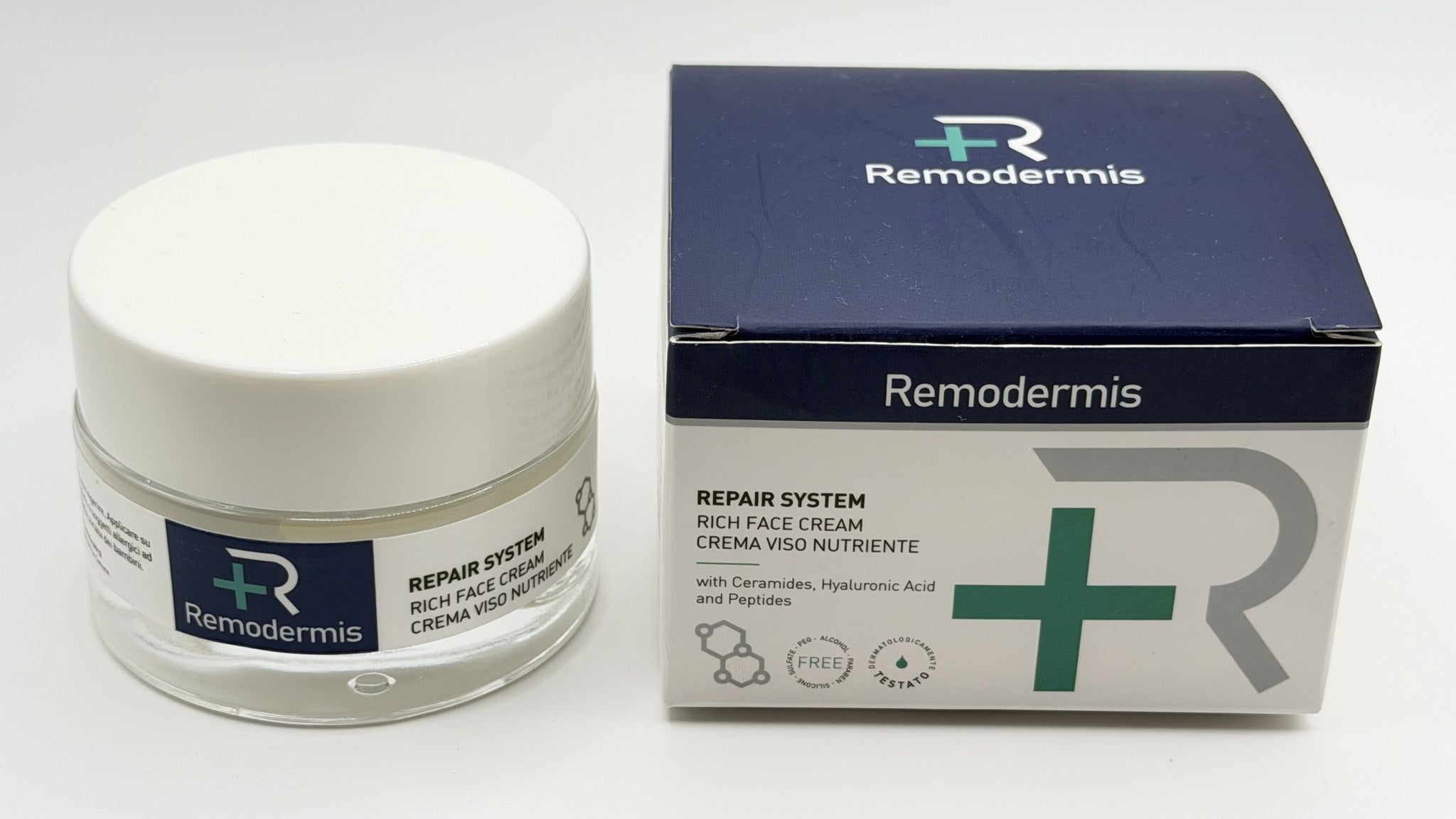 Remodermis Rich Face Cream – vasetto e astuccio