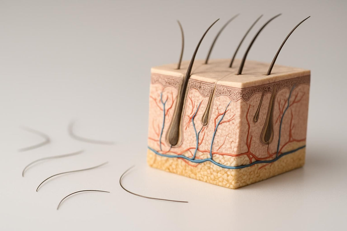 Scalp aging: i meccanismi biologici dell'invecchiamento del cuoio capelluto e la perdita di densità in menopausa — Remodermis Magazine